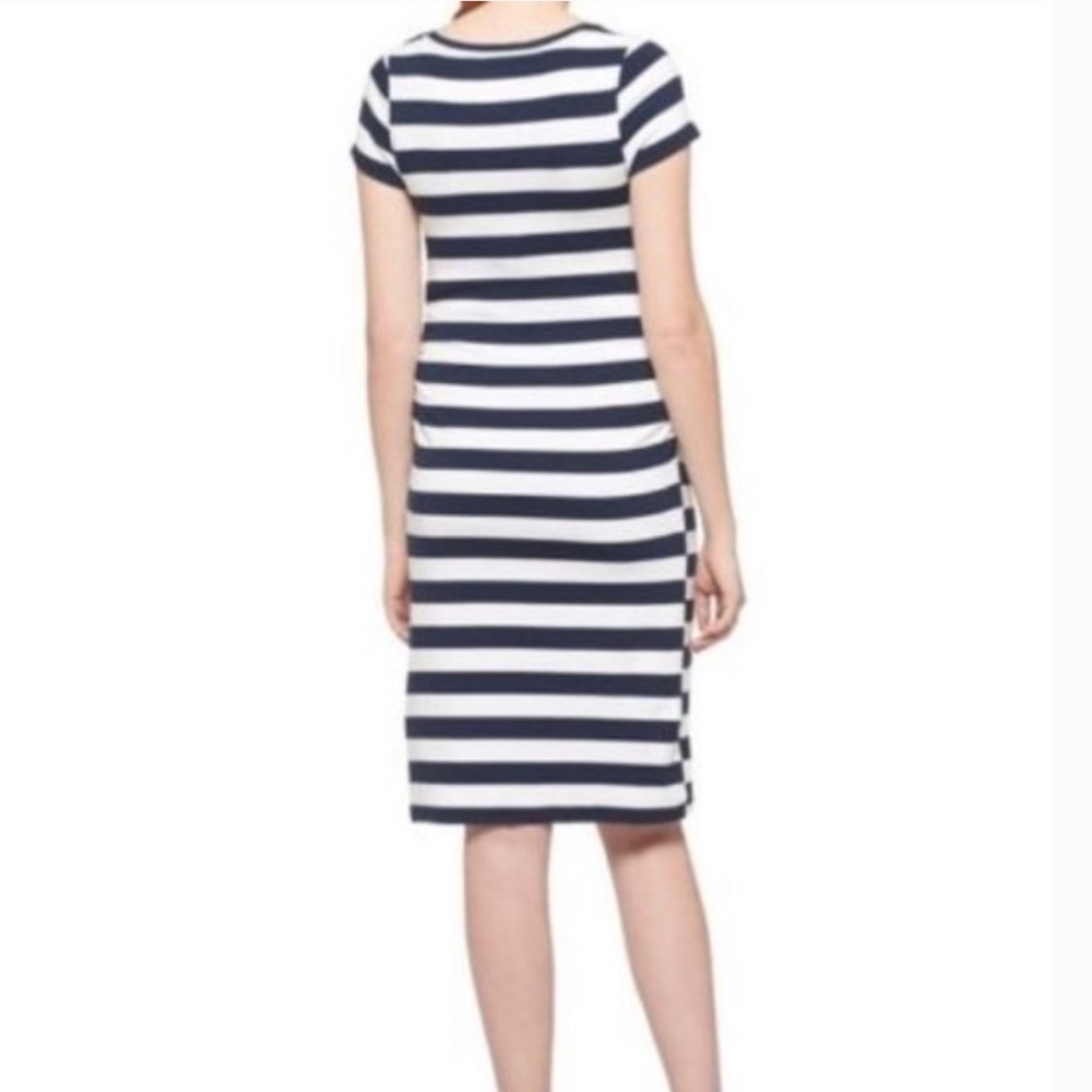 Liz Lange Maternity Navy and White Stripe Dress XS - Picture 2 of 7